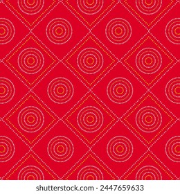 Traditional Indian Red bandhani Pattern Vector