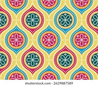 TRADITIONAL INDIAN SEAMLESS BANDHANI PATTERN 