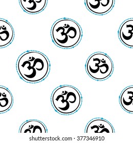 Traditional Indian Symbols Om Hand Drawn Stock Vector (Royalty Free ...