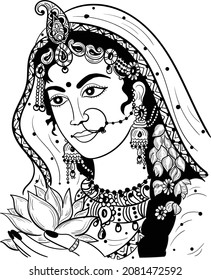 449 Woman in saree sketch Stock Illustrations, Images & Vectors ...