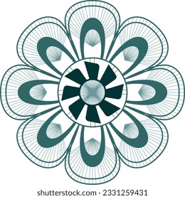Traditional ñanduti, an indigenous Paraguayan linear lace mandala design inspired by spider webs.