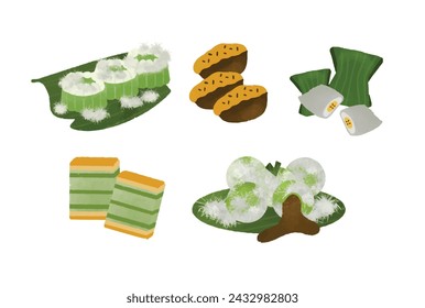 Traditional indoesian cakes are very delicious