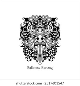 Demônio tradicional indonésio de Barong Balinês 