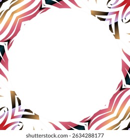 Traditionele Indonesische batik voor het versieren van cirkel in vierkant frame