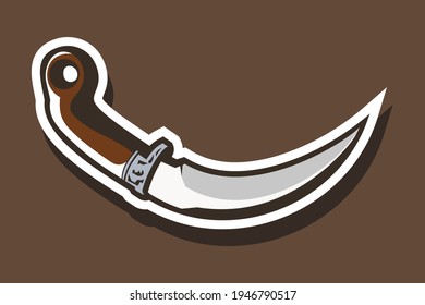 traditionelle indonesische Gattungsvektorgrafik 