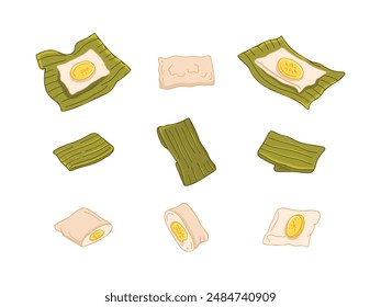 Traditional Indonesian Food and Snacks Illustration Drawing