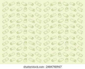 Traditional Indonesian Food and Snacks Illustration Drawing