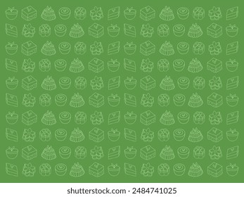 Traditional Indonesian Food and Snacks Illustration Drawing