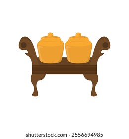 Traditional Indonesian Music Instrument Illustration - Gamelan