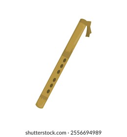 Traditional Indonesian Music Instrument Illustration - Seruling