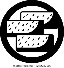 Traditional Indonesian wrapped boiled soybeans food vector outline icon design, Asian Cuisines symbol, Most Popular Dishes Sign, Street Foods stock illustration, Tempeh or tempe Concept