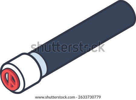 A traditional ink stamp used for voting in Korean elections, with a red election mark on the end