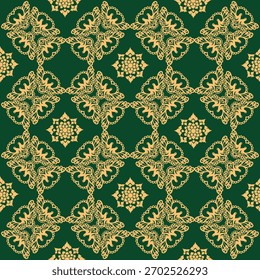 Ein traditionell inspiriertes dekoratives Thema, das subtile textile Schönheit ausdrückt, die in Vektorlinien verfeinert wird.