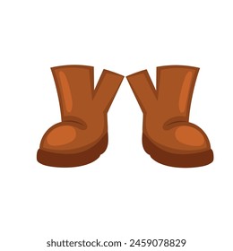 Traditional irish elf boots icon Vector illustration