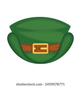 Traditional irish elf hat icon Vector illustration