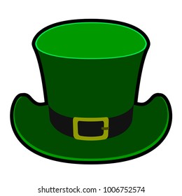 Traditional Irish Hat On White Background Stock Vector (Royalty Free ...