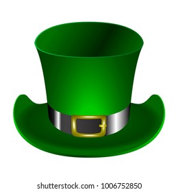 Traditional irish hat on a white background, Vector illustration