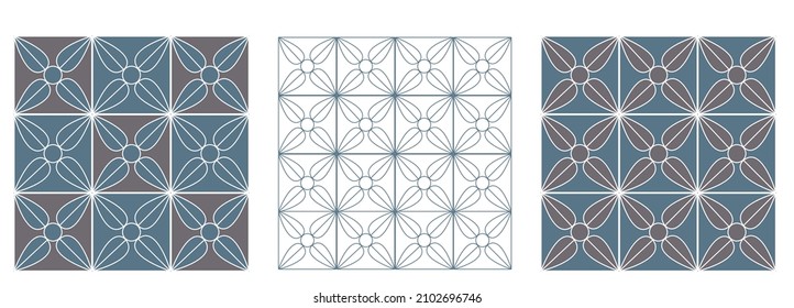 traditional iron Window gratings pattern in Taiwan traditional iron Window gratings pattern in Taiwan.Pattern texture of floor tiles or tiles design.