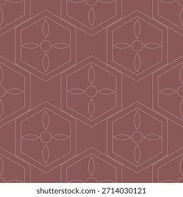 Traditional Islamic Geometry Seamless Pattern with Ornamental Arabesque Forms