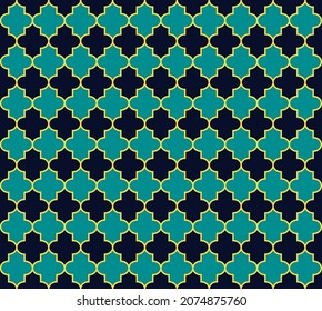 Traditional Islamic Lantern Background. Noble Moroccan Seamless Pattern. Mosque Window Design. Ramadan Kareem Elegant Pattern. Moroccan Seamless Pattern. 1001 Night Arabesque. Arabic Mubarak Mosaic.