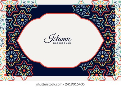traditional islamic morocco pattern background for ramdan and eid vector