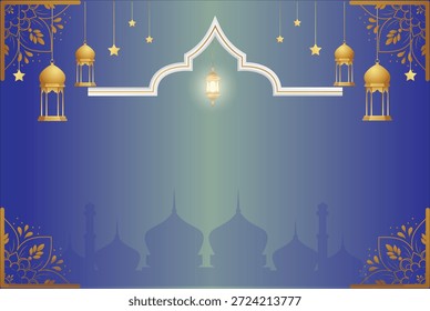 Traditionelle islamische Moschee Vektor für Ramadan Designs