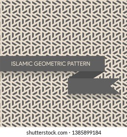 Traditional Islamic Style Geometric Pattern Background