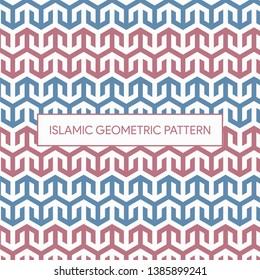 Traditional Islamic Style Geometric Pattern Background