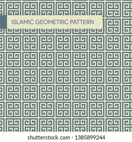 Traditional Islamic Style Geometric Pattern Background
