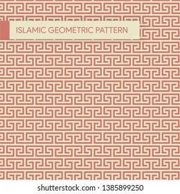 Traditional Islamic Style Geometric Pattern Background