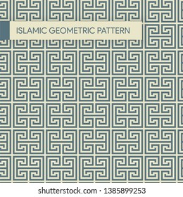 Traditional Islamic Style Geometric Pattern Background