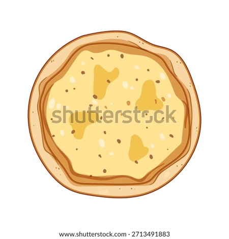 Traditional italian flatbread pizza with melted cheese and seasonings, overhead view perfect for promoting food, cooking, restaurants, menus, cafes, and gourmet meals