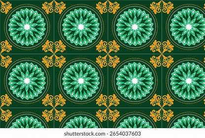 Padrão de cerâmica tradicional Iznik com motivos floraisColeção de azulejos de cerâmica em estilo turco. Azulejos coloridos e perfeitos. Colcha de retalhos Decoração portuguesa e espanhola. Islã, árabe, indiano, otomano