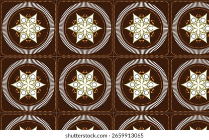 Traditional Iznik Ceramic Pattern with Floral Motifs