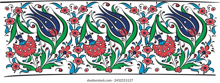 traditional iznik cup mug design