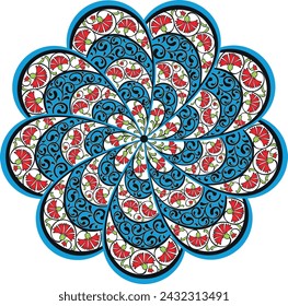 traditional iznik tile design handcraft