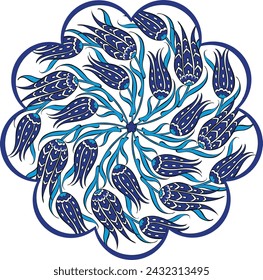 traditional iznik tile design handcraft