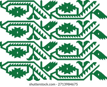Traditional Jamdani Motif Seamless Pattern – Bengali Handloom Floral Design