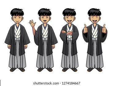 traditional japan man character set