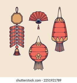 Arte vectorial de activos japoneses tradicionales