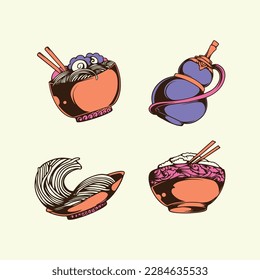 Traditional Japanese asset vector art