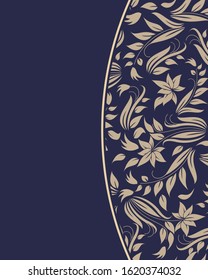 The Traditional Japanese Background Template With The Flowers Texture