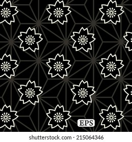 Traditional japanese cherry (sakura) pattern background