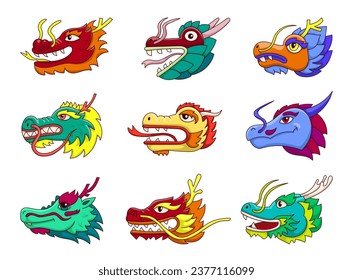 Traditional Japanese dragon. Asian and Eastern mythological creature. Hand drawn style. Vector drawing. Collection of design elements.