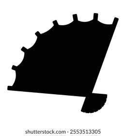 Traditional Japanese Fan Icon for Cultural Designs