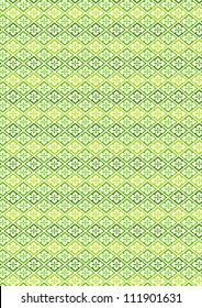 Traditional Japanese flower rhombus pattern