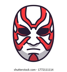 Traditional japanese Kabuki mask opera
