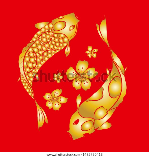 traditional japanese koi fish painting