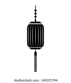 traditional japanese lamp icon vector illustration design
