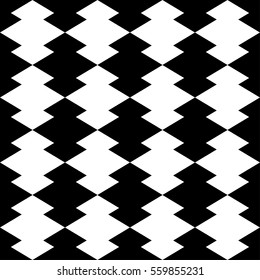 Traditional Japanese Matsukawa Bishi pattern tile - Pine cone shape vector (Black and white)